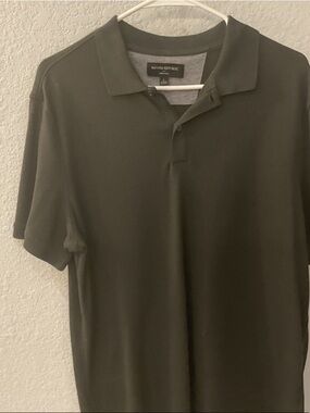 Banana Republic charcoal black Short-Sleeve Polo